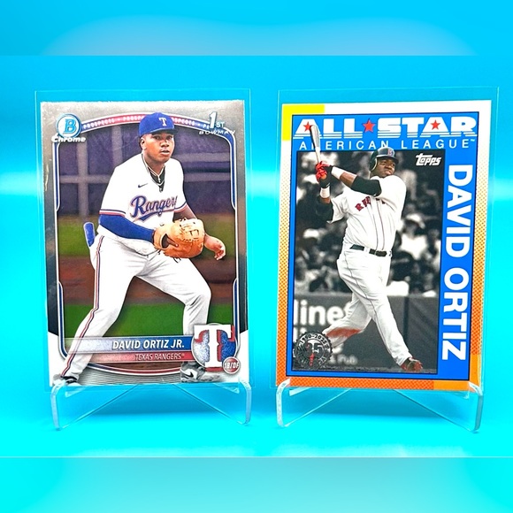 🔥Father & Son Lot!🔥David Ortiz & David Ortiz Jr. 😮 1st Bowman - Picture 6 of 6